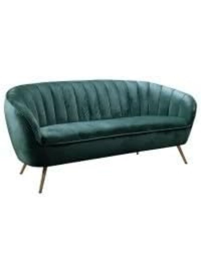 Ripple FURNITURE UAE Homes Velvet 3-Seater Sofa, Green - Image 3