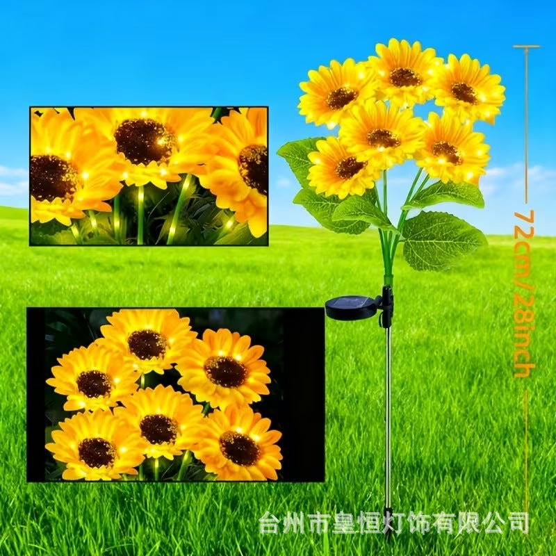 Solar-Powered Outdoor Garden Lights - LED Landscape Decorative Lamp for Patio, Lawn & Yard