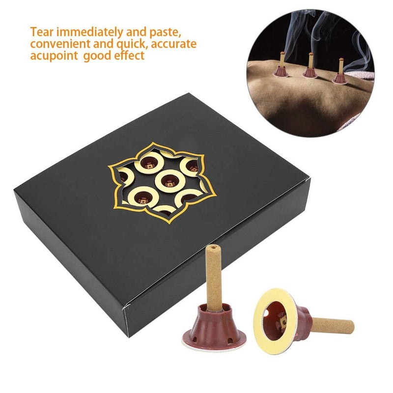 klarako 60pcs Self-Adhesive Moxa Stick, Pure Moxa Cone Health Care Moxibustion Stick for Cervical Spondylosis, Periarthritis Shoulder, Neck, Pain Waist and Legs,Moxibustion Sticks On Cone Roll - Image 2