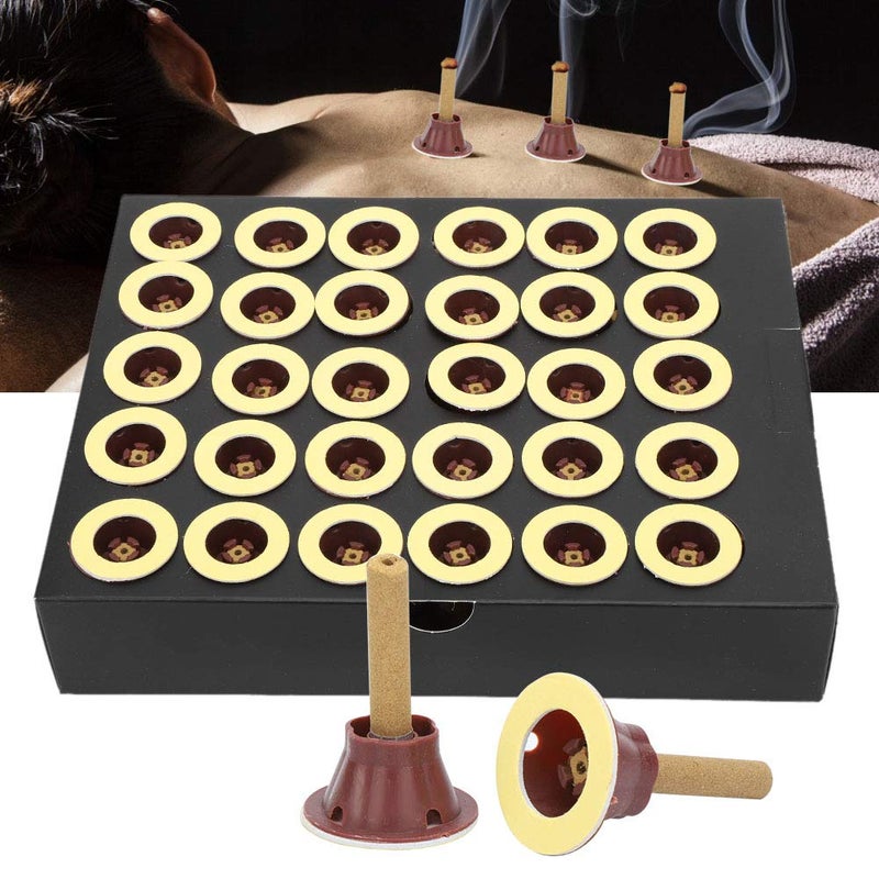 klarako 60pcs Self-Adhesive Moxa Stick, Pure Moxa Cone Health Care Moxibustion Stick for Cervical Spondylosis, Periarthritis Shoulder, Neck, Pain Waist and Legs,Moxibustion Sticks On Cone Roll - Image 1