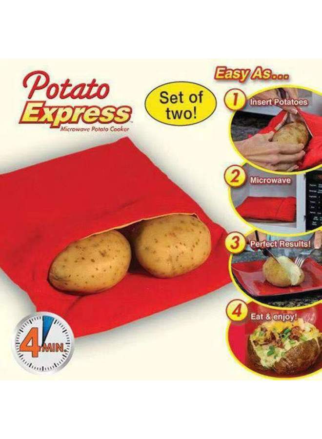 Potato Express Bag Roasted Sweet Potato Roasted Potato Corn Sweet Potato Bag Utensils Special Sweet Potato Bag For Microwave Oven-Specifications:25g  1 19x25cm  - Image 2