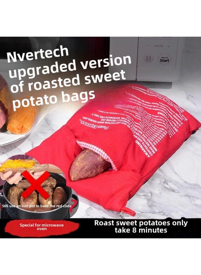 Potato Express Bag Roasted Sweet Potato Roasted Potato Corn Sweet Potato Bag Utensils Special Sweet Potato Bag For Microwave Oven-Specifications:25g  1 19x25cm  - Image 3