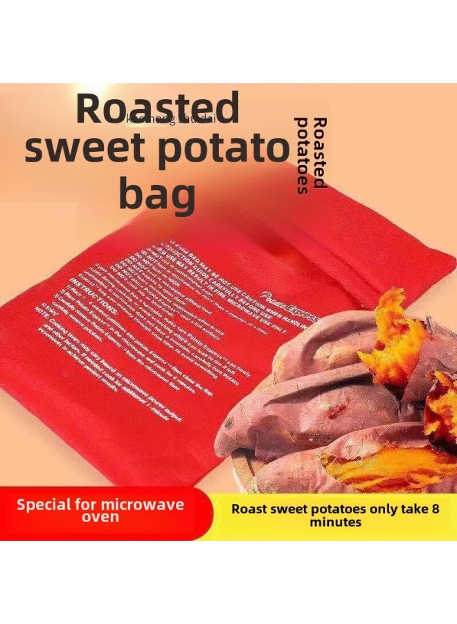 Potato Express Bag Roasted Sweet Potato Roasted Potato Corn Sweet Potato Bag Utensils Special Sweet Potato Bag For Microwave Oven-Specifications:25g  1 19x25cm  - Image 4