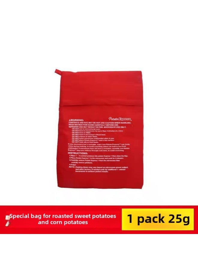Potato Express Bag Roasted Sweet Potato Roasted Potato Corn Sweet Potato Bag Utensils Special Sweet Potato Bag For Microwave Oven-Specifications:25g  1 19x25cm  - Image 1