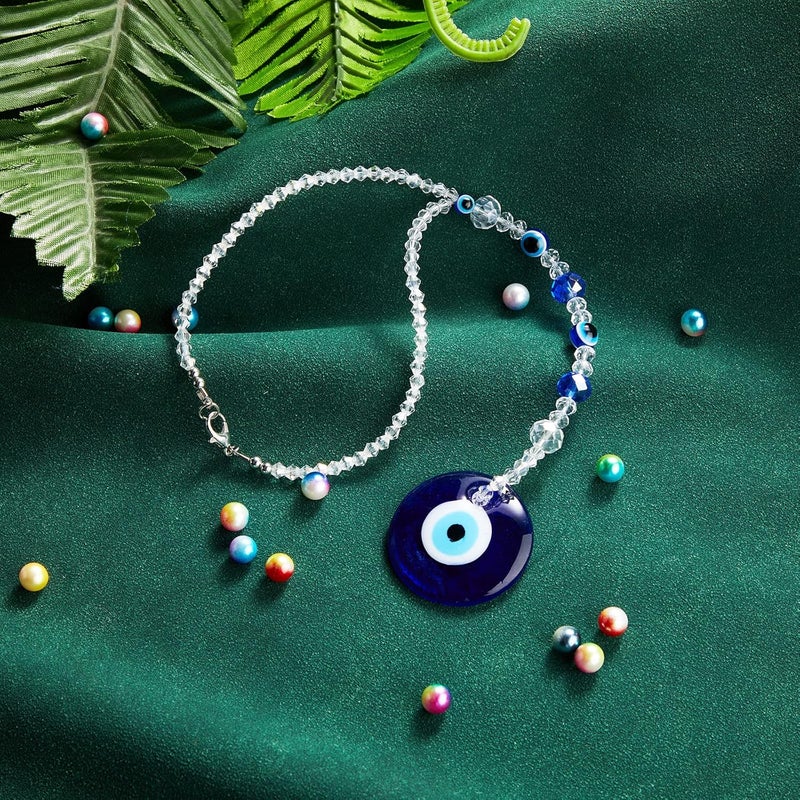 Frienda Evil Eye Car Hanging Ornament - Classic Blue Retro Style - Image 2