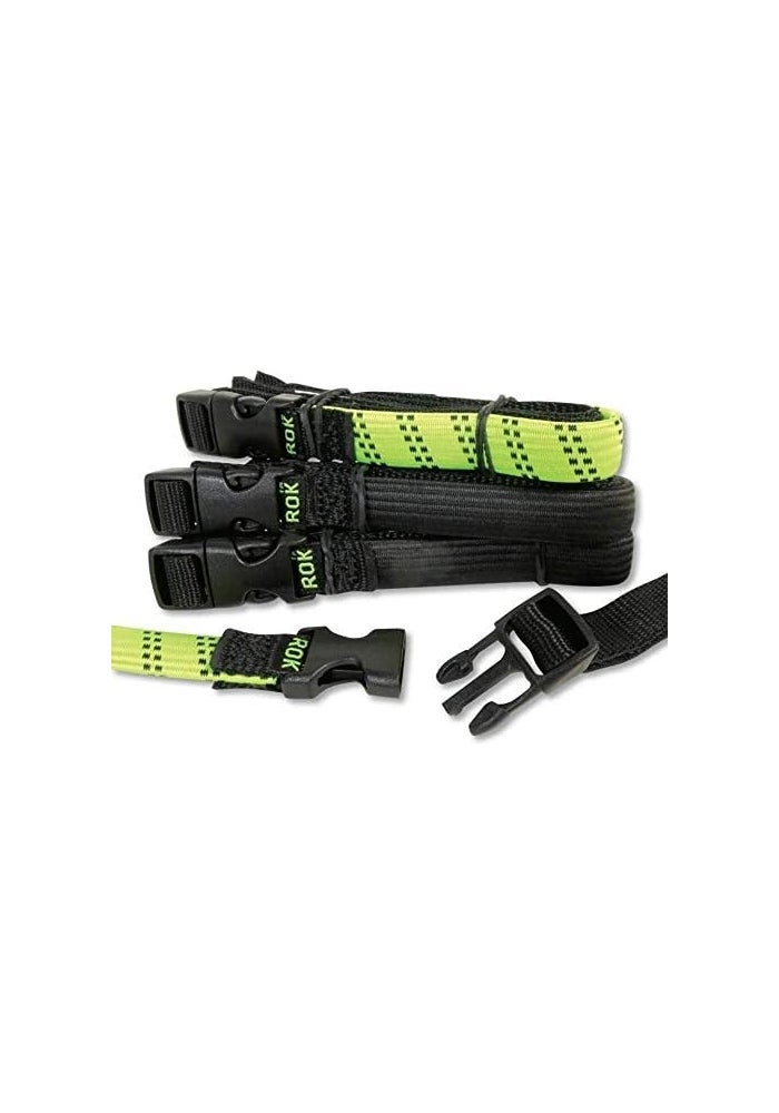 ROK Straps 12"-42" Adjustable Loop Strap 2PK Hi-Vis Green - Image 3