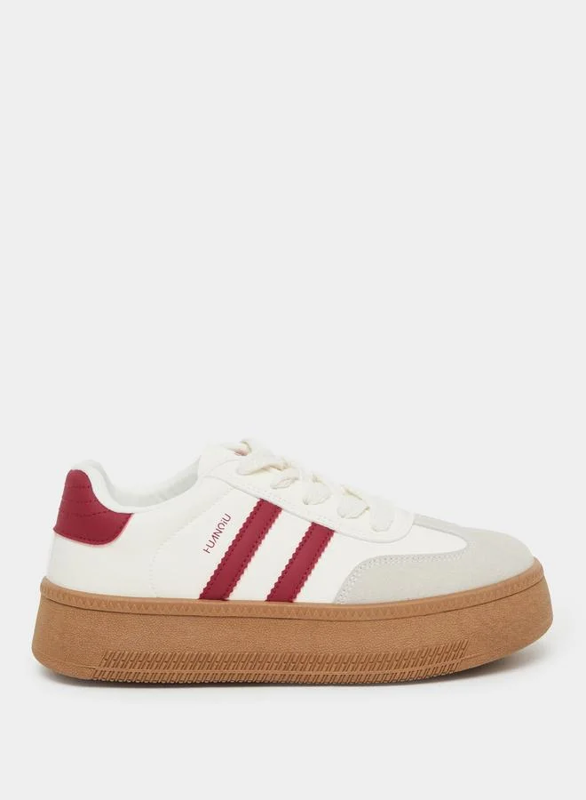 Styli Styli Women Beige Platform Sneakers