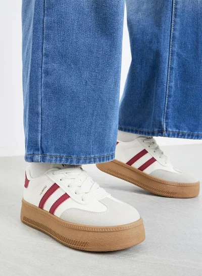 Styli Styli Women Beige Platform Sneakers
