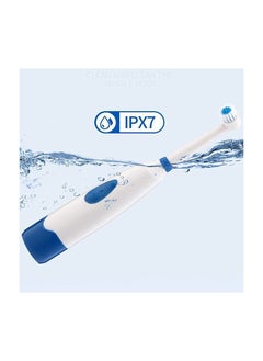 Y&D Electric Toothbrush, 360 Degree Automatic Rotating IPX7 Waterproof Ultrasonic Children 2 Brush Heads, USB Rechargeable Power Smart Toothbrush for Kids Oral-Care Age 3-16 (Blue)  - Image 3