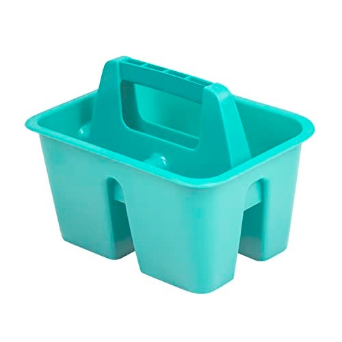 Storex Mini Classroom Caddy, Multipurpose Classroom Organizer with Handle, Teal, 12-Pack (01065U12C) - Image 2