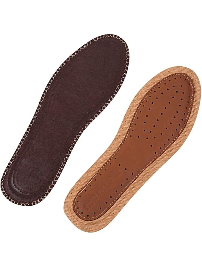 Ergonomic Arch Support Insoles Bamboo Charcoal Leather Damping Massage Pad Size 3