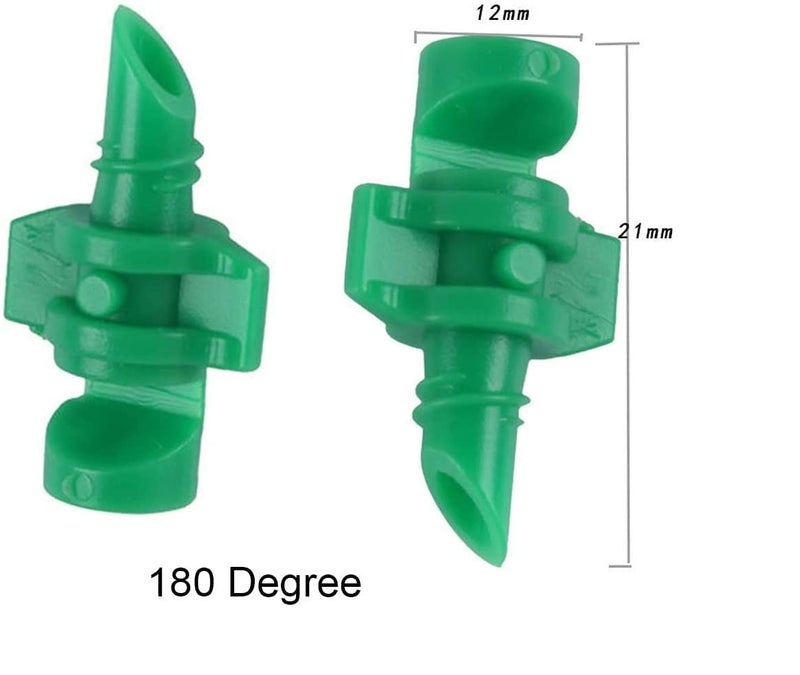 APPSTER (100pcs) Sprinkler 180 Degree Refraction Watering Sprayer Misting Nozzle Irrigation System for Plants, Garden Lawn, Greenhouse & Agriculture - 100 Pcs - Image 2