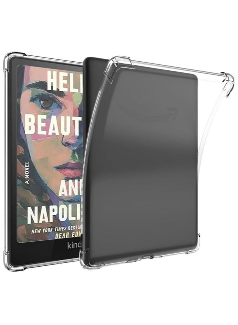 Case for All-New Kindle Colorsoft 7" (2024 Release) All-New Kindle Paperwhite 7" （12th Generation 2024 Release) Soft TPU Shockproof Clear Cover Case  - Image 1