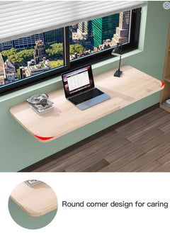 Sharpdo Multifunctional Wall Mounted Folding Computer Desk Kitchen Countertop Space Saver White 80*40cm  - Image 3