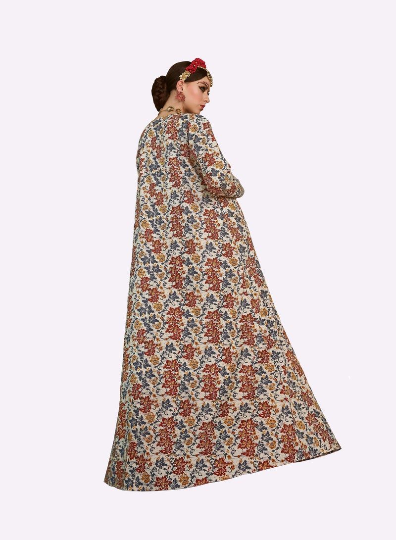 Sara Floral Printed Jalabiya - Image 3