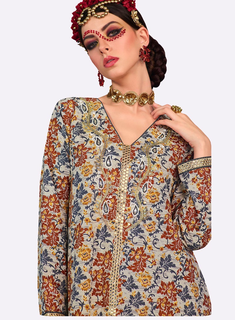 Sara Floral Printed Jalabiya - Image 4