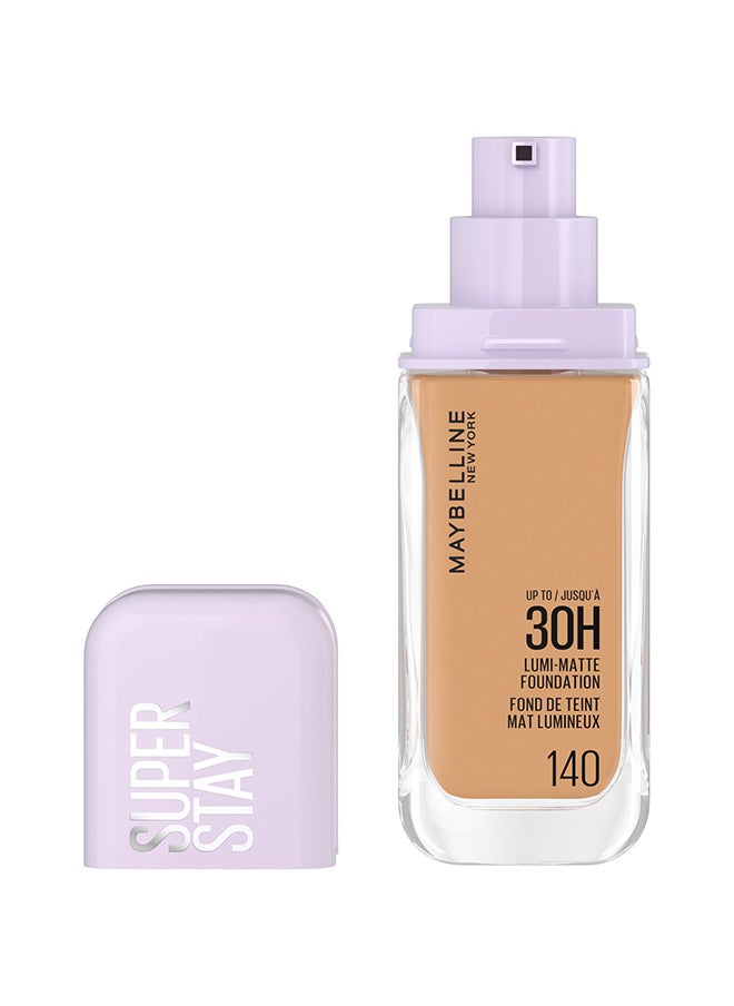 MAYBELLINE NEW YORK Super Stay Lumi-Matte Foundation, 30Hr Longwear Formula  140  - Image 2