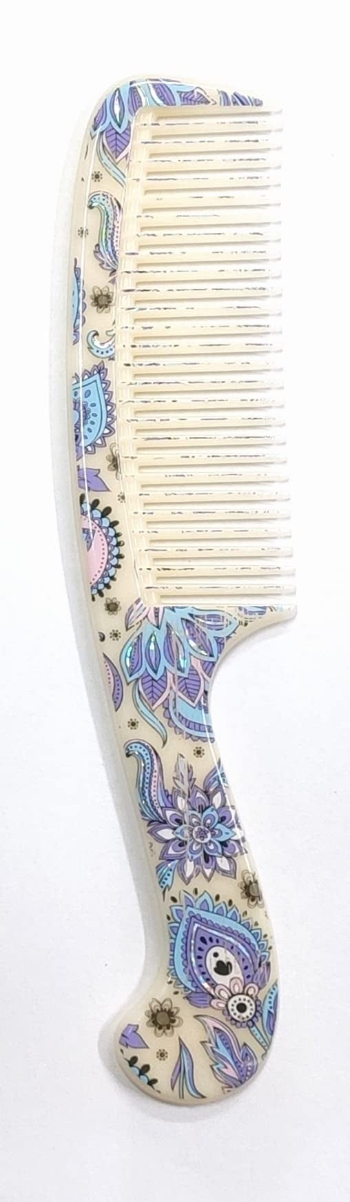 Maple Dressing Detangling Handle Printed Hair Comb For Women, Men, Multicolour, Combo Pack Of 4 - Image 5