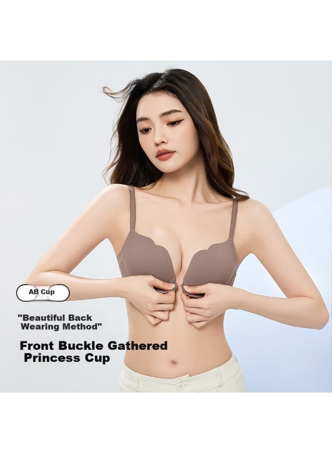 Liberal Free Series Women's Brapush-up Bra For Small Prevent Sagging, Enhance Back Beauty, Front Buckle, Push-up Princess Cup - Image 1