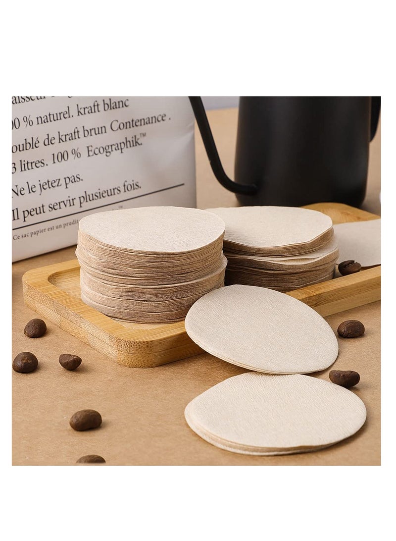 KASTWAVE 600 PCS Unbleached Coffee Filters, Replacement Round Coffee Filters Fits for Aerobie for Aeropress Coffee and for Espresso Makers (6cm in Diameter)  - Image 2