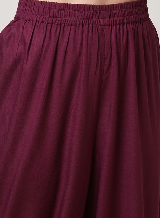 جلو باص طقم منسق من بنطال أفغاني وتونيك بتفاصيل مُطرزة - Image 5