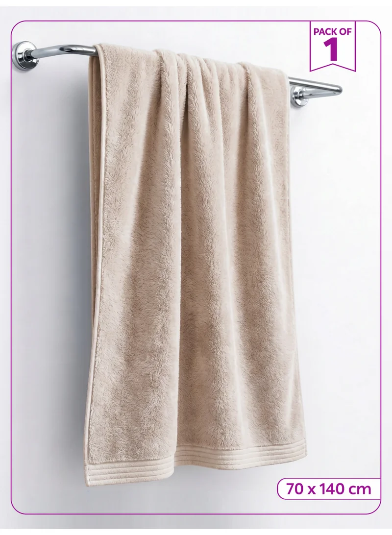 Donetella Bath Towel (1 Pack, 70 X 140 cm) - Microfiber 330 GSM - Super Soft, Highly Absorbent, Quick Drying Thick Bathroom Towels - Soft Hotel Quality for Bath and Spa