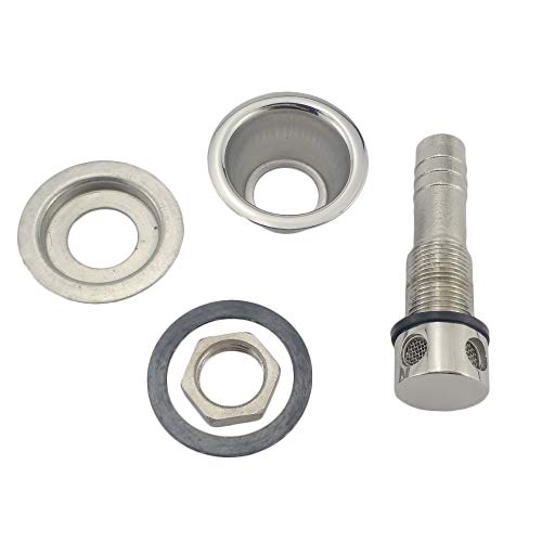 keehui 316 Stainless Steel Marine Grade Fuel Gas Tank Vent with Mounting Gasket Hardware Fitting for 5/8inch Hose - Image 3