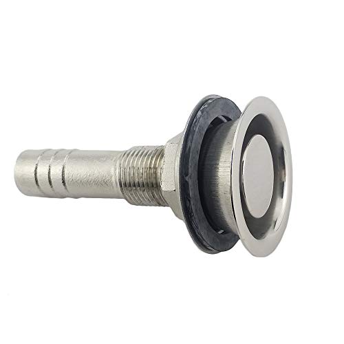 keehui 316 Stainless Steel Marine Grade Fuel Gas Tank Vent with Mounting Gasket Hardware Fitting for 5/8inch Hose - Image 1