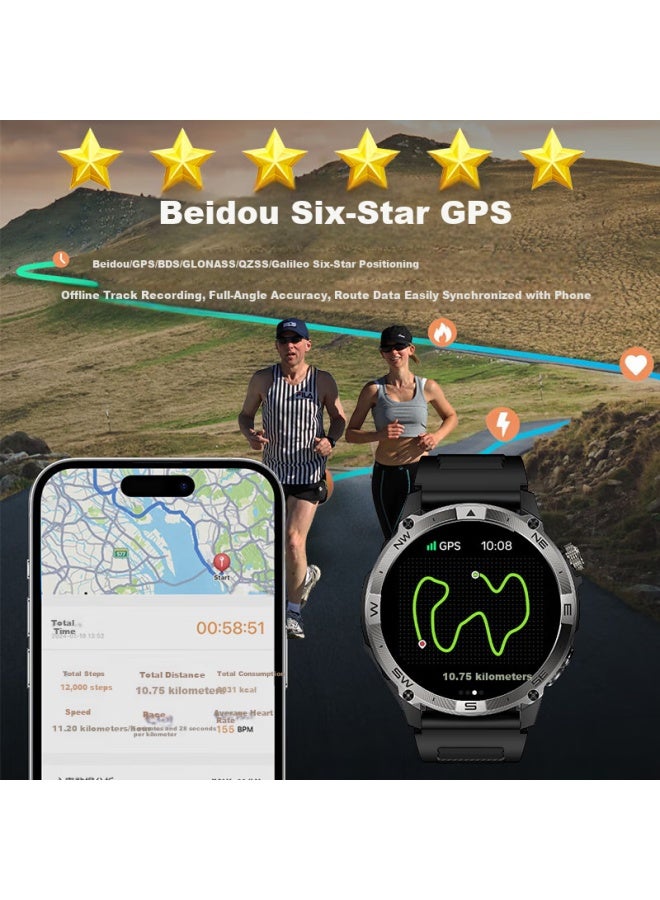 Aelvo Intelligent Beidou Gps Positioning Professional Sports Watch, Speed Running Dedicated Heart Rate Bracelet For Men, Official Flagship - Image 3