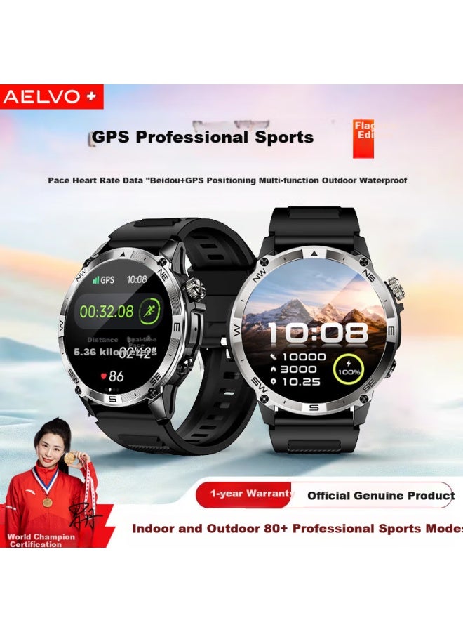 Aelvo Intelligent Beidou Gps Positioning Professional Sports Watch, Speed Running Dedicated Heart Rate Bracelet For Men, Official Flagship - Image 1