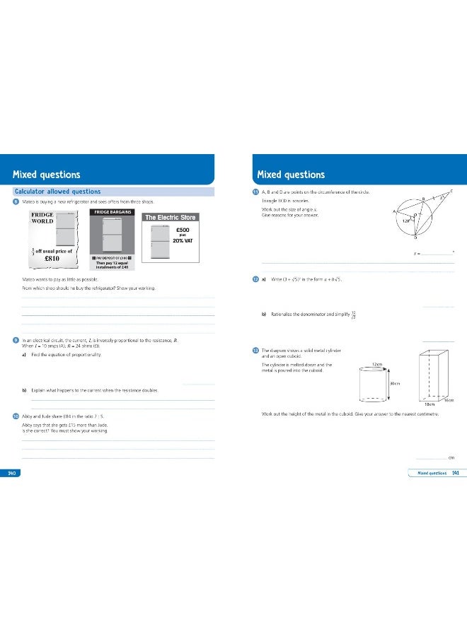 null - Edexcel GCSE 9-1 Maths Higher Organise and Retrieve Your Knowledge - Image 1