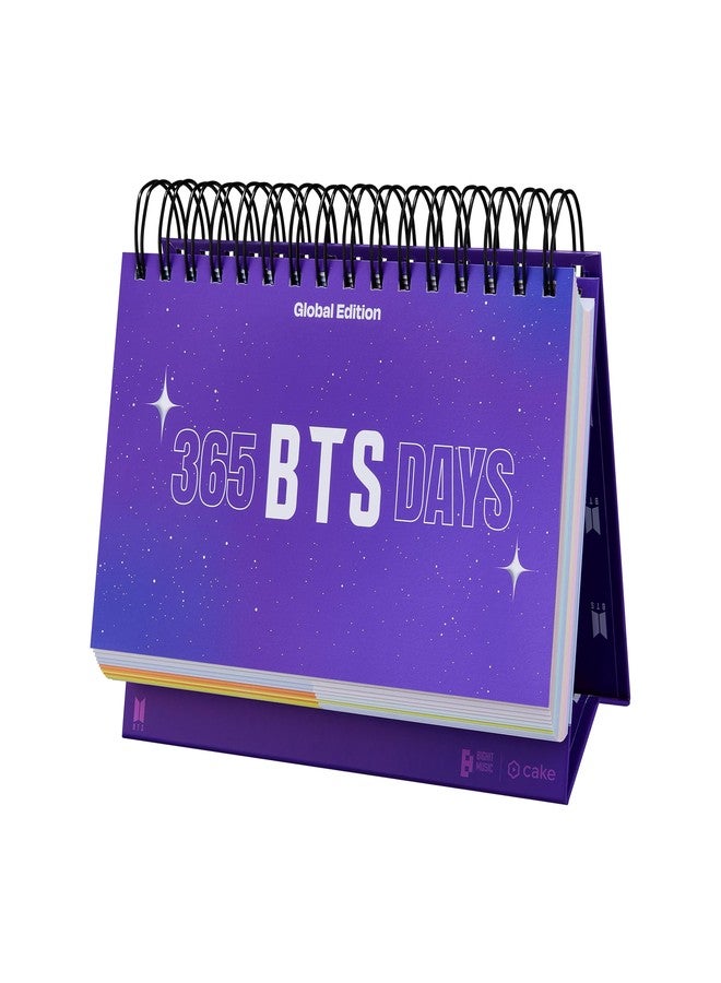 CAKE 365 BTS DAYS New Cover Edition - Official BTS Merchandise, Daily Flip Calendar with Useful Korean Expressions Used by BTS, Perpetual Desk Calendar, BTS Year Poster Included, Kpop Merch - Image 1