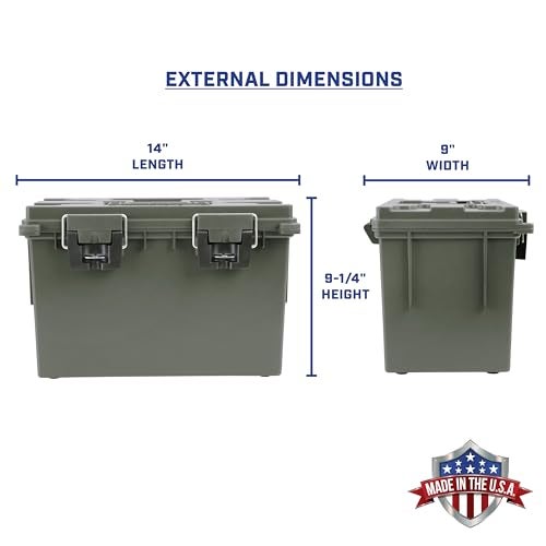Sheffield 12774 XL Storage Bins With Lids, 2-Pack Stackable Storage Bins, Made in USA, Lockable and Water-Resistant Containers with Lids, Plastic Containers for Home, Classroom, and Dorm - Image 3