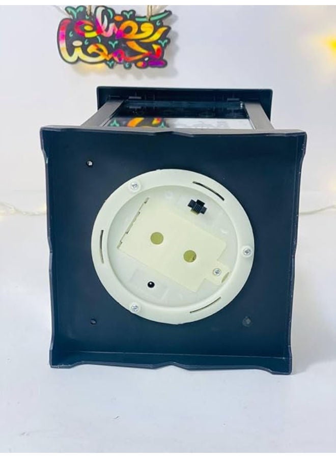 فانوس رمضان بإضاءة LED دافئة - Image 4