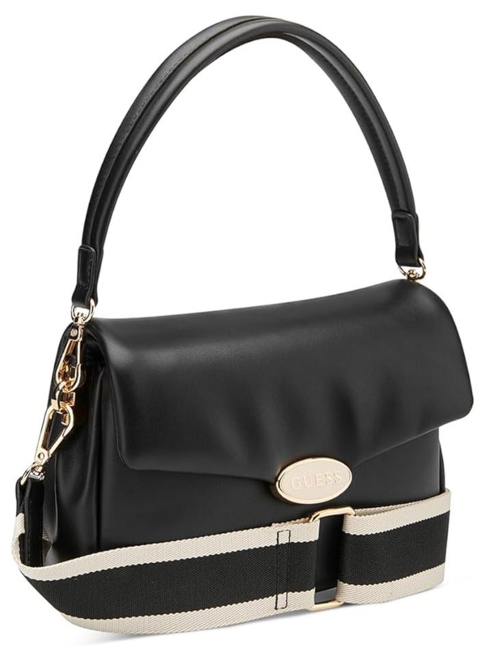 GUESS Womens Oakbank Mini Crossbody Flap Crossbody Bag  - Image 2
