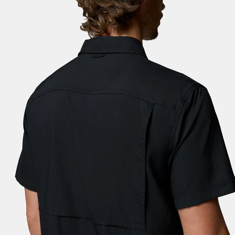 Columbia Black Men's Silver Ridge Utility Lite Hiking Shirt for Men | Best Price UAE