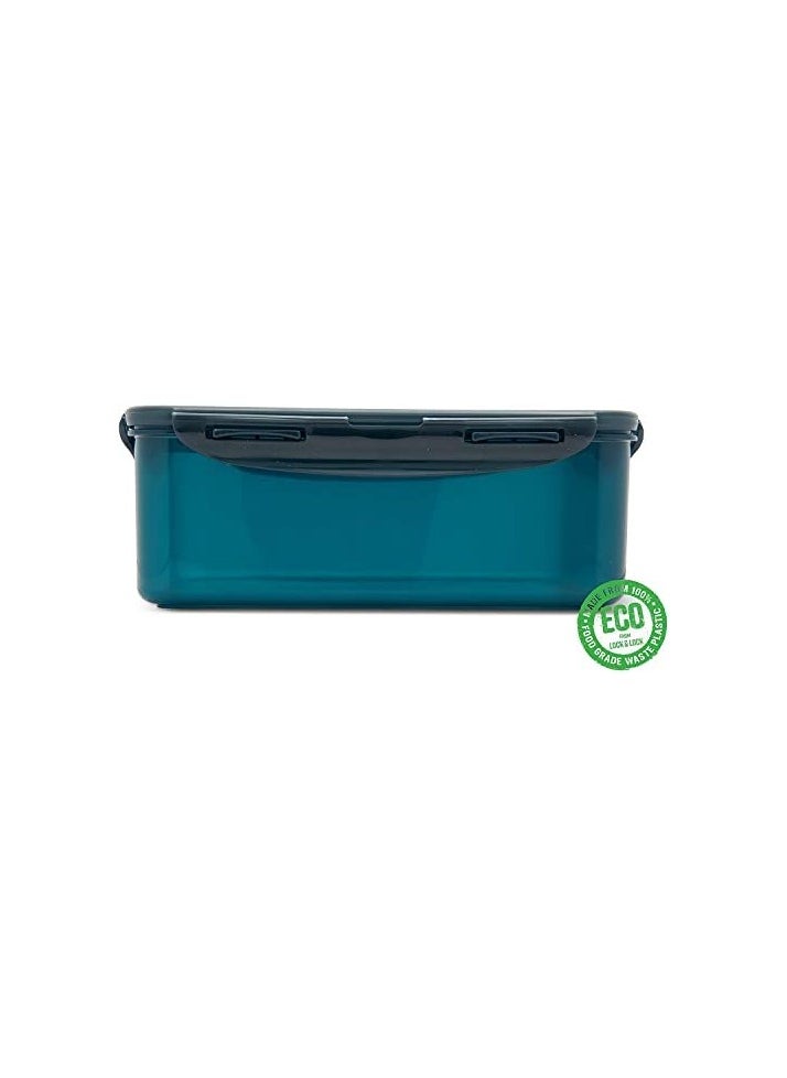 LOCK & LOCK LocknLock Eco-Friendly 2.6L Airtight Rectangular Food Container - Microwave, Freezer, and Dishwasher Safe  - Image 2