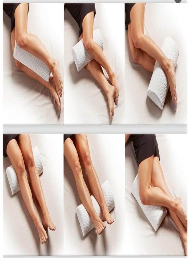 Saffron Handicrafts - Halfmoon Bolster Pillowcase - Quilted Cotton Cushion Cover - Removable Washable (22 x 8 x 5, Black) - Image 3