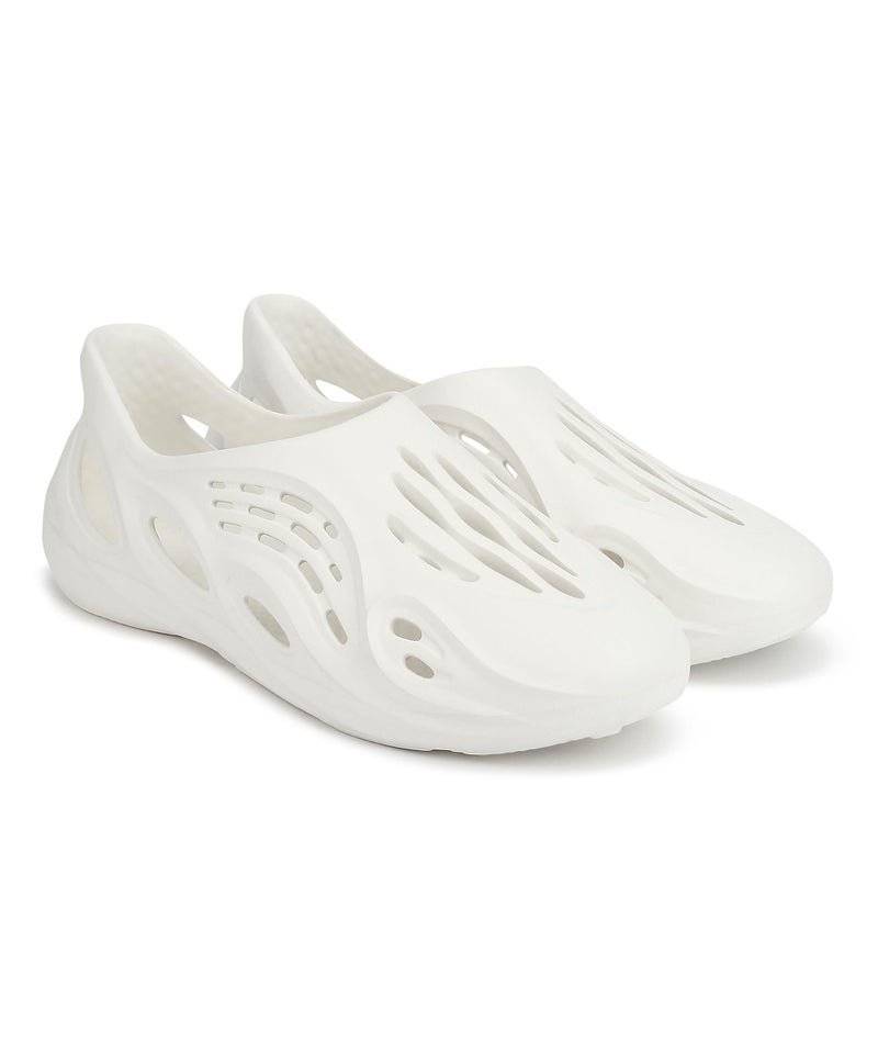 Aqualite NEO-155 Clogs for Men | Lightweight EVA Comfortable Slip-On Footwear | Durable Anti-Slip Men’s Clogs, Travel & Casual Use White - Image 2