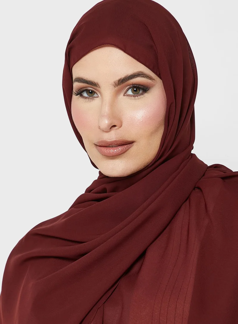 hayas closet Embroidery Detail Abaya