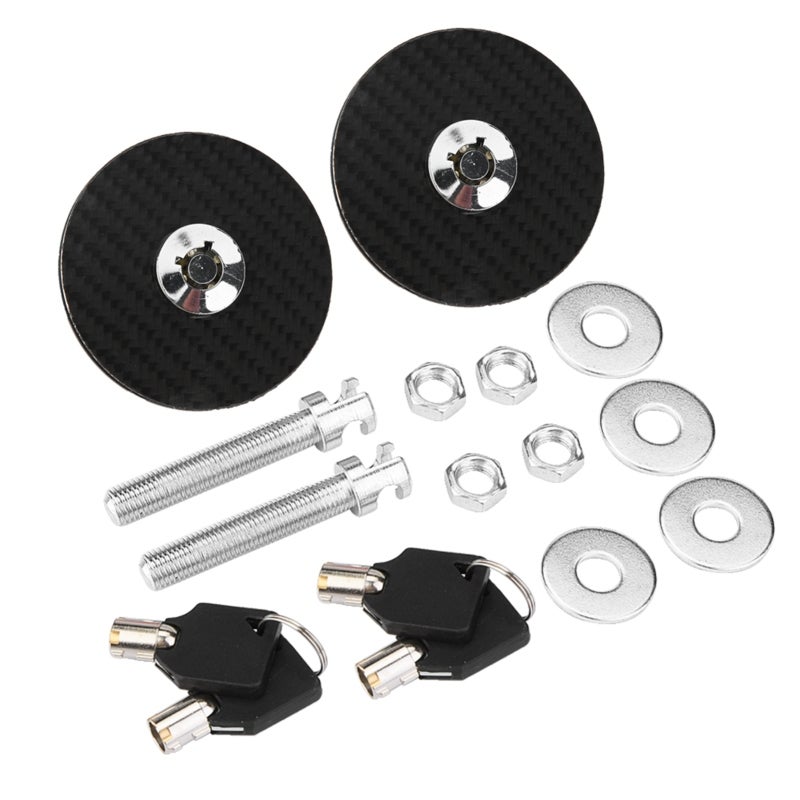 Car Engine Hood Lock: 1 Set High Strength Aluminum Alloy - Tight Bolt-Like Fastening Universal Hood Lock for Professional Rally Cars & Vehicle Security - Image 5