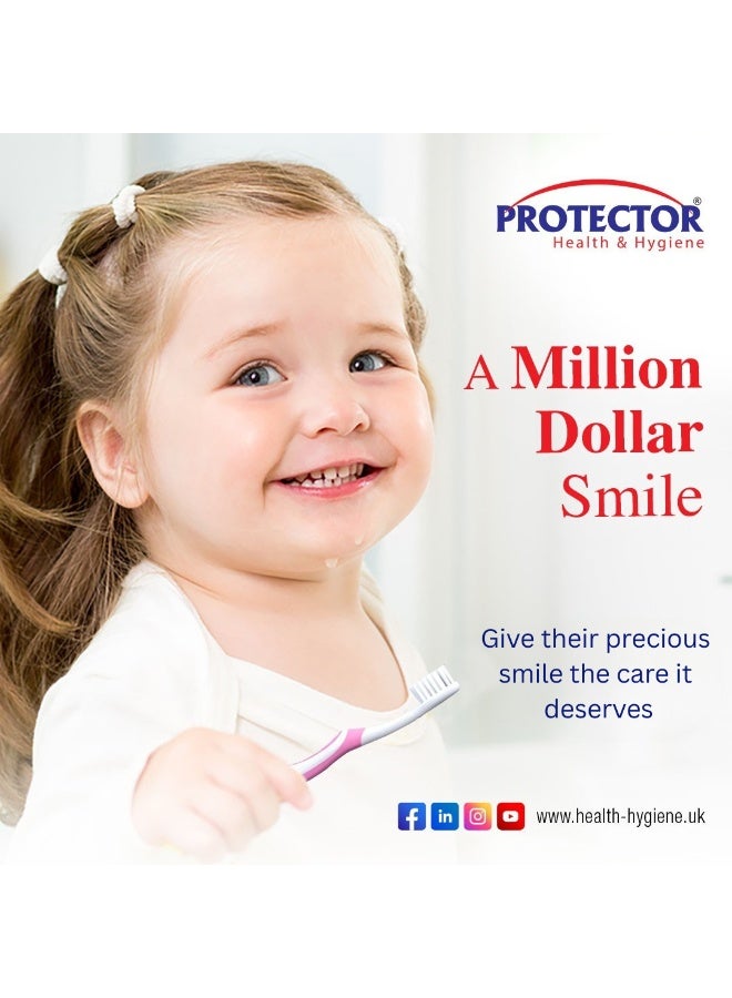 بروتيكتور® فرشاة أسنان مضادة للفيروسات والبكتيريا - للأطفال الصغار - فائقة النعومة - Image 5