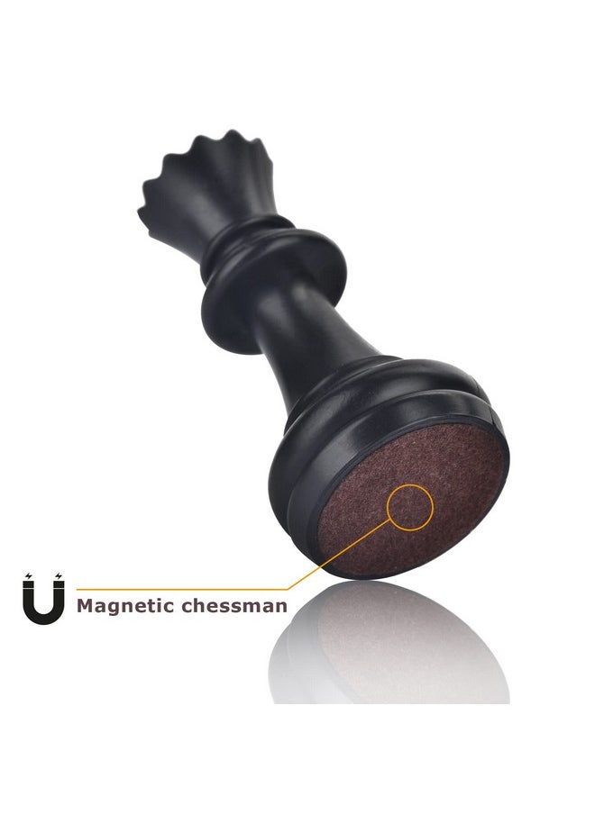 QuadPro - Chess Pieces Only, Magnetic Plastic Chessman Set For Replacement Of Missing Pieces, Include Storage Bag (1.96” King - Small) - Image 1