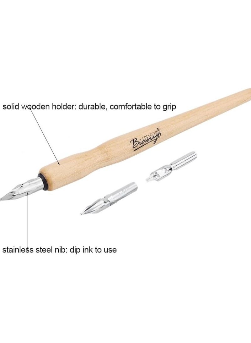 بيانو قلم خطاط من بيانيو مع 3 سنون مقاسات مختلفة - Image 3