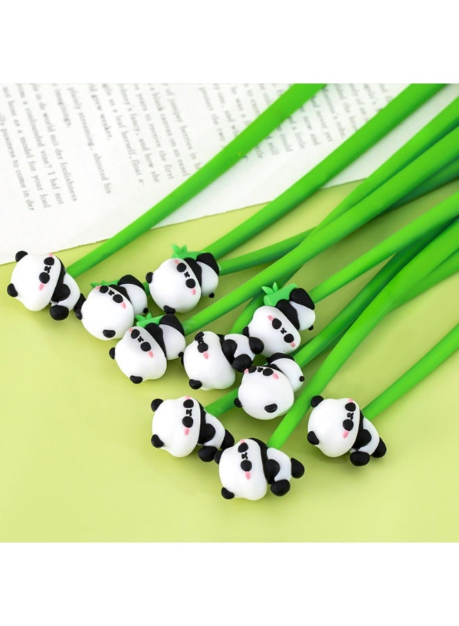 10 أقلام جيل مزينة برسوم الباندا اللطيفة، 0.5 مم - Image 4