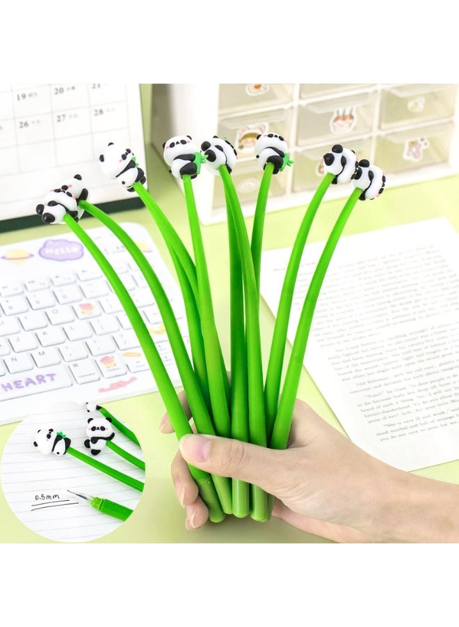 10 أقلام جيل مزينة برسوم الباندا اللطيفة، 0.5 مم - Image 1
