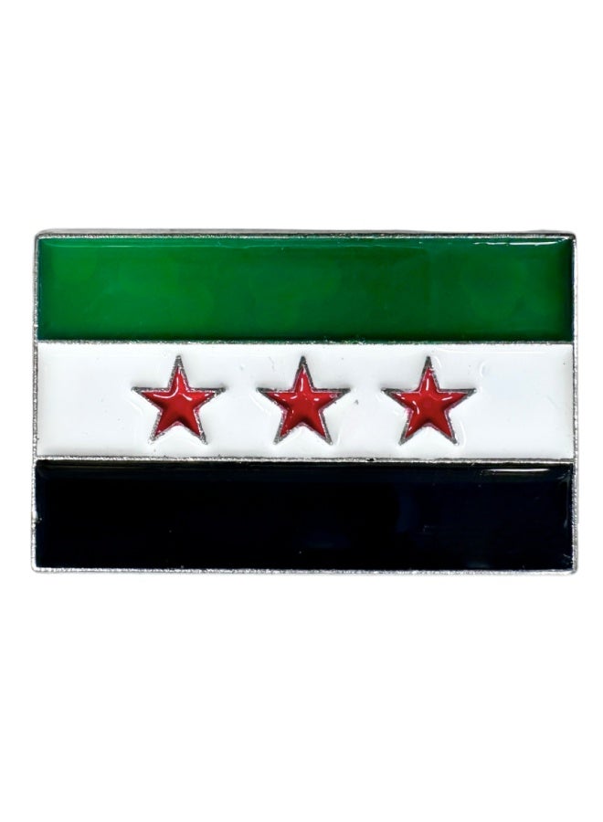 Metal sticker of the Syrian flag, suitable for tablets and phones.