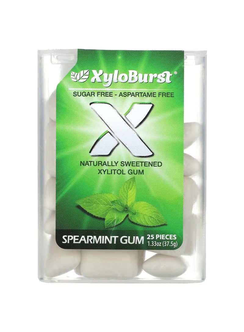Xyloburst Xylitol Gum Spearmint 25 Pieces - Image 1