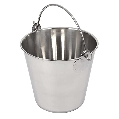 Lindy's 4-Quart Stainless Steel Bucket, Durable Seamless Bucket for Many Home Tasks, Carry Water or Milk, Fill with Food, Use as a Flower Pot, Cleaning Bucket, Table Centerpiece and Much More - Image 2
