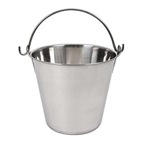 Lindy's 4-Quart Stainless Steel Bucket, Durable Seamless Bucket for Many Home Tasks, Carry Water or Milk, Fill with Food, Use as a Flower Pot, Cleaning Bucket, Table Centerpiece and Much More - Image 1